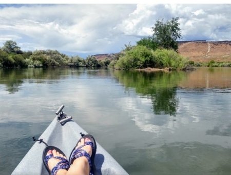 Kayak on River